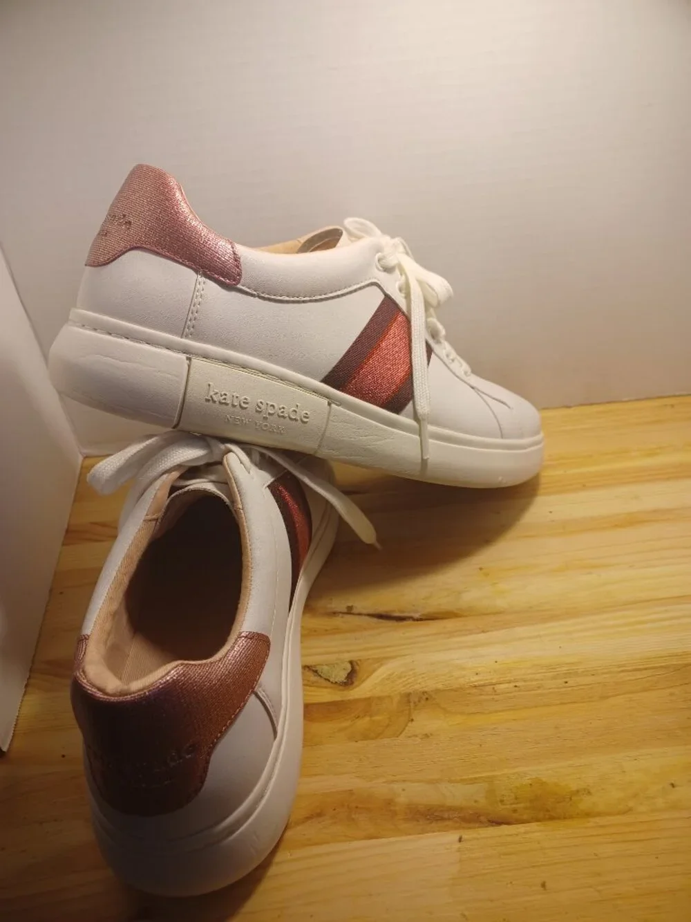 Kate Spade Leather Stripped Keswick Sneakers